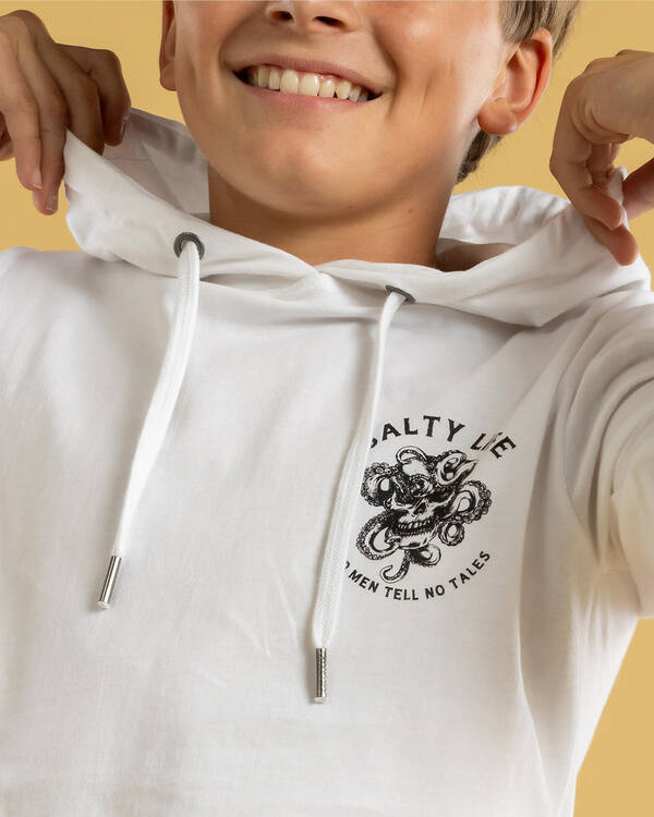 Salty Life Boys' Seafarer Hooded Long Sleeve T-Shirt for Mens