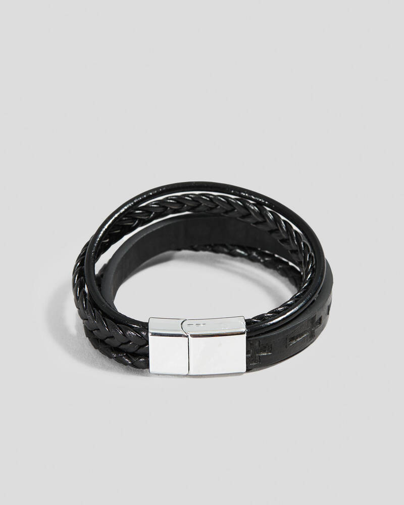 REPUBLIK Cross Cuff Multi Bracelet for Mens