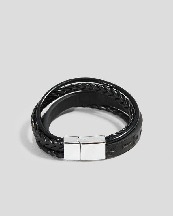 REPUBLIK Cross Cuff Multi Bracelet for Mens