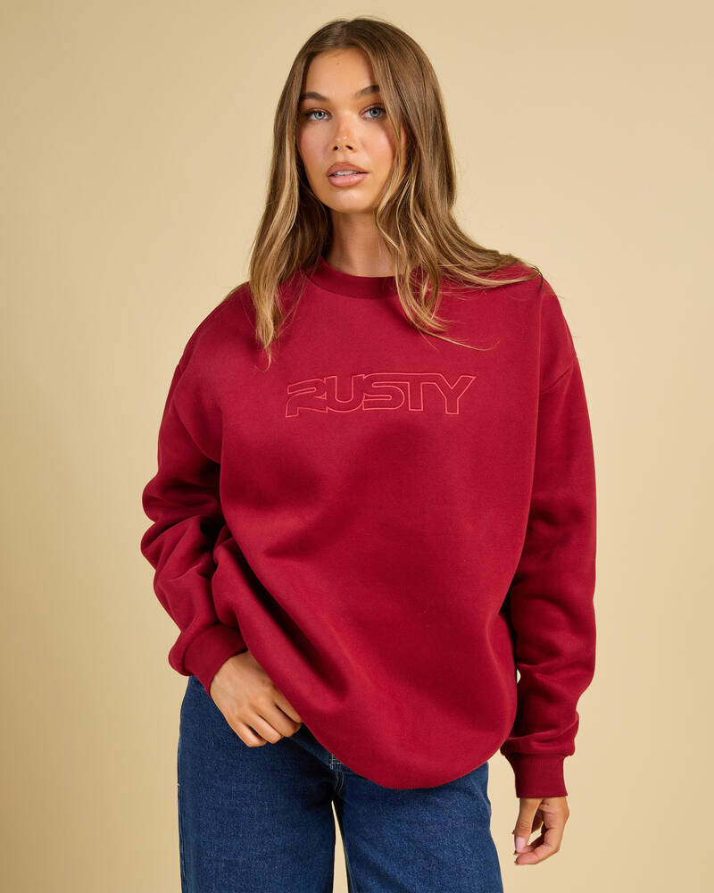 Rusty California Crewneck Sweatshirt for Womens