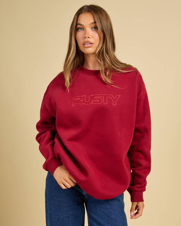 Rusty California Crewneck Sweatshirt for Womens