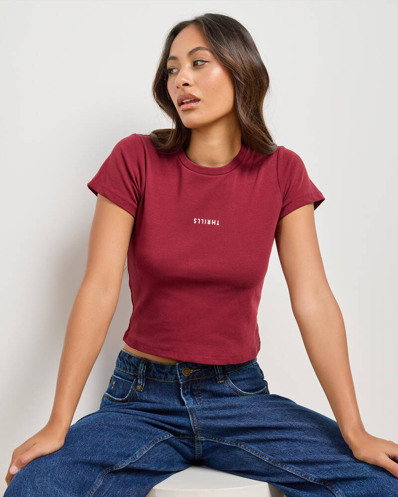 Thrills Minimal Thrills Mini T-Shirt for Womens