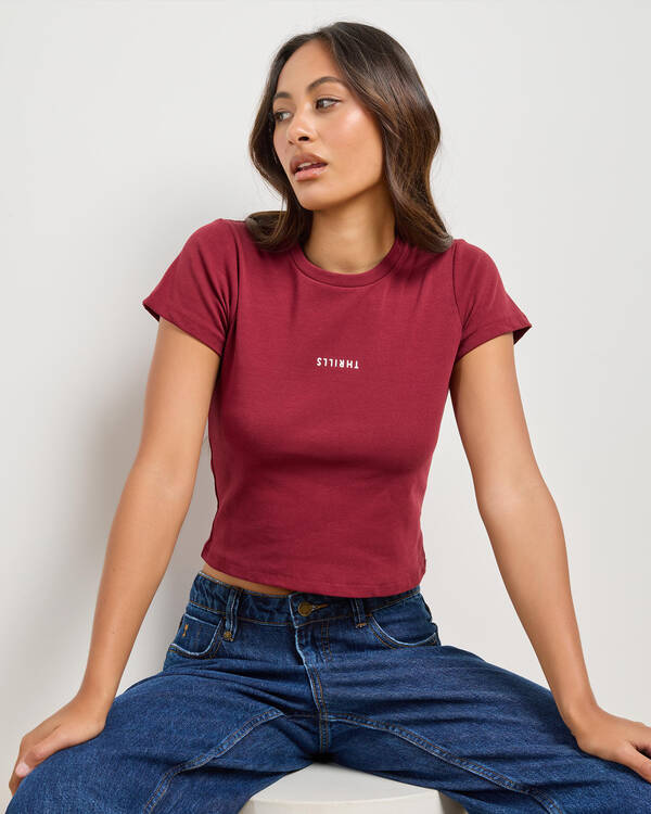 Thrills Minimal Thrills Mini T-Shirt for Womens