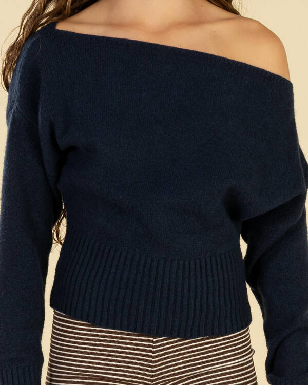 Ava And Ever Girls' Anni Off Shoulder Knit Jumper for Womens