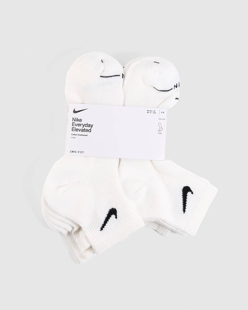 Nike Everyday Elevated Ankle Socks 6 Pack for Mens
