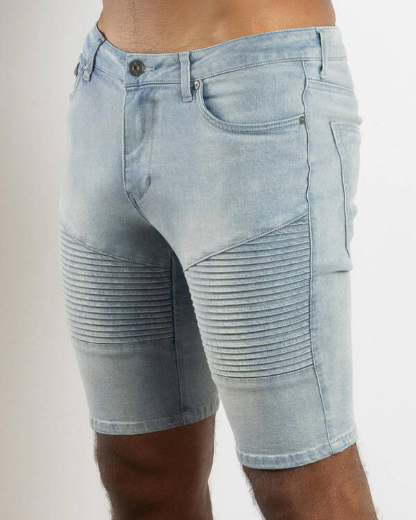 Lucid Rome Denim Walk Shorts for Mens