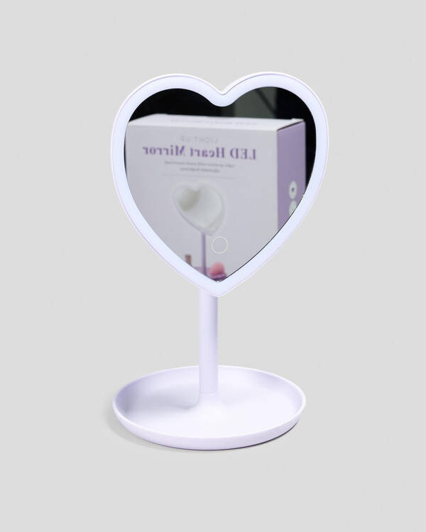 Get It Now Light Up LED Heart Mirror for Womens