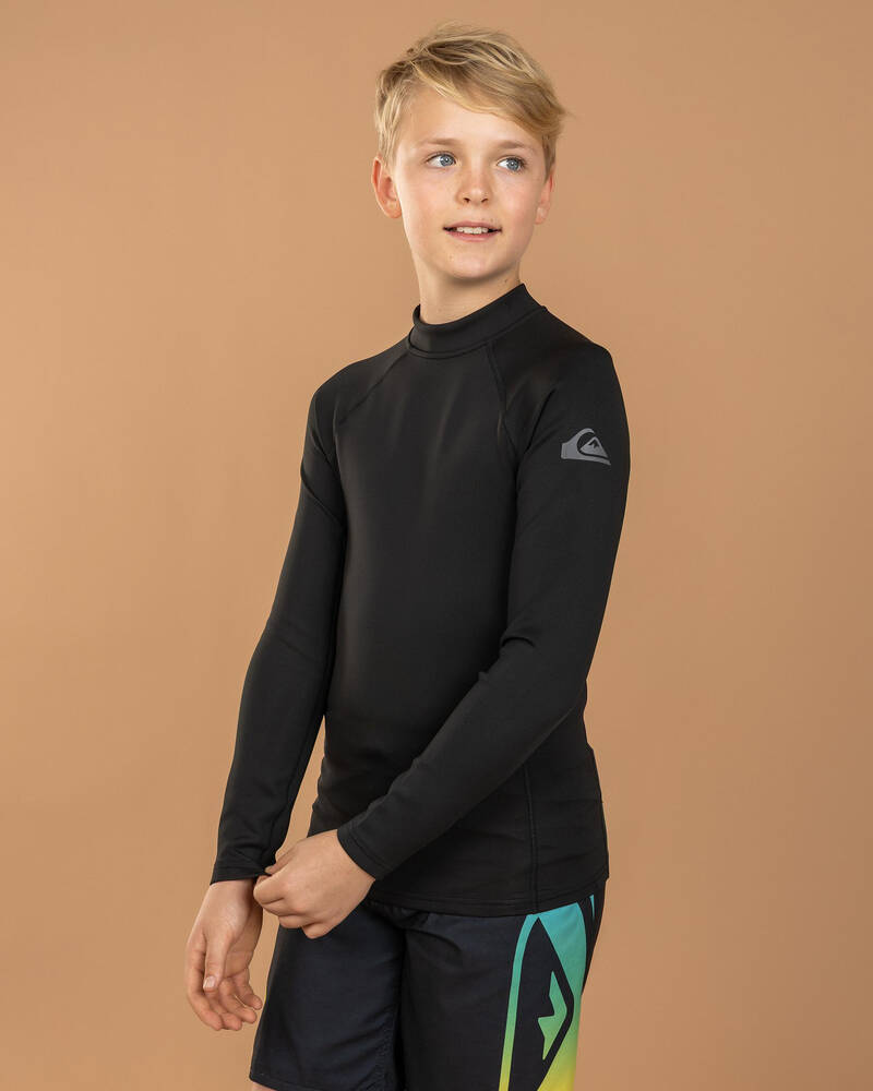 Quiksilver Everyday Heat Boy's Long Sleeve Rash Vest for Mens