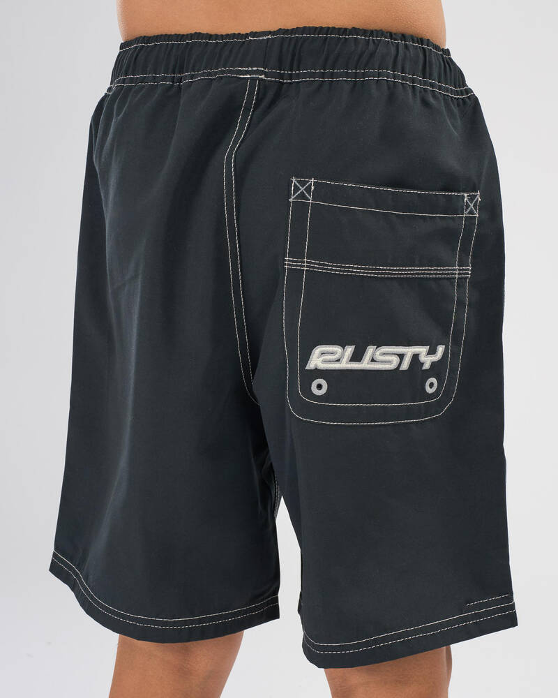 Rusty Boys' Flip Daddy Elastic Board Shorts for Mens