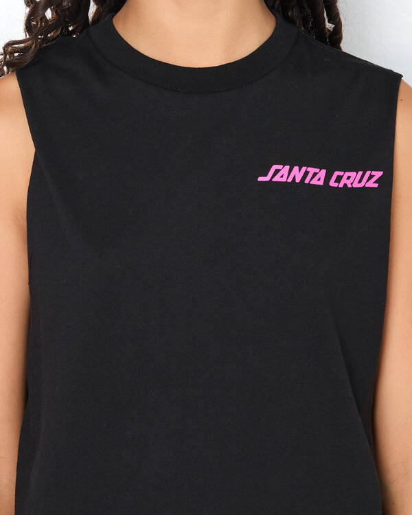 Santa Cruz Girls' SC Delta Strip Chest Muscle Tank Top for Womens