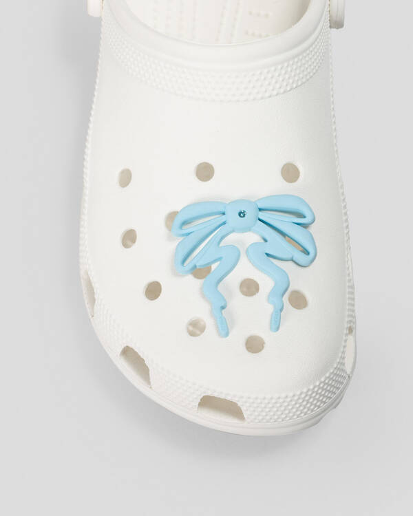 Crocs Big Blue Bow Jibbitz for Unisex