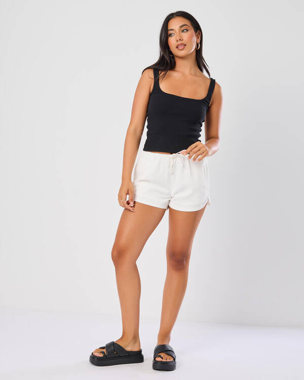 Ava And Ever Saddie Cupro Shorts for Womens