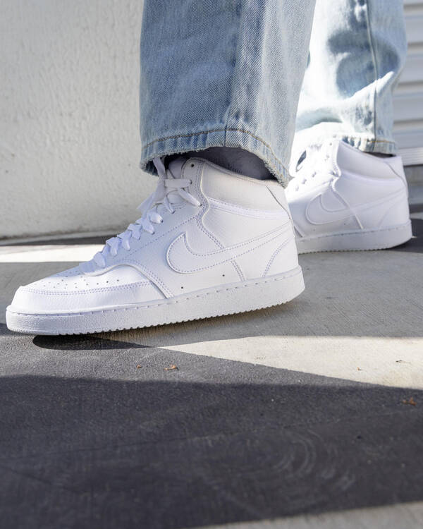 Nike Womens Court Vision Mid Next Nature Shoes for Womens