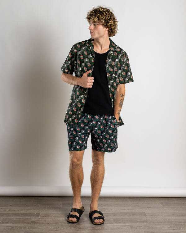 Victor Bravo's Greenade Forever Beach Shorts for Mens