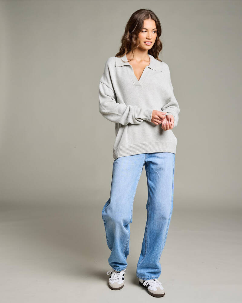 Ava And Ever Anthea Polo Collar Knit Jumper for Womens