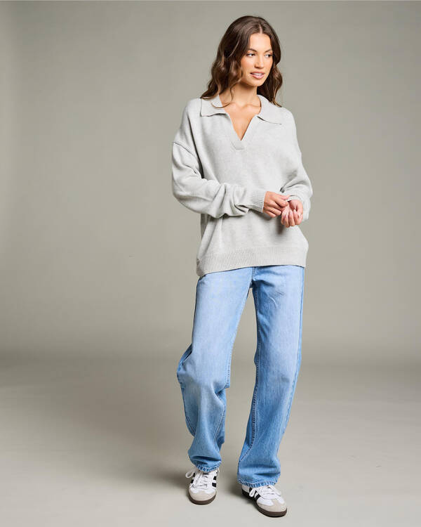 Ava And Ever Anthea Polo Collar Knit Jumper for Womens