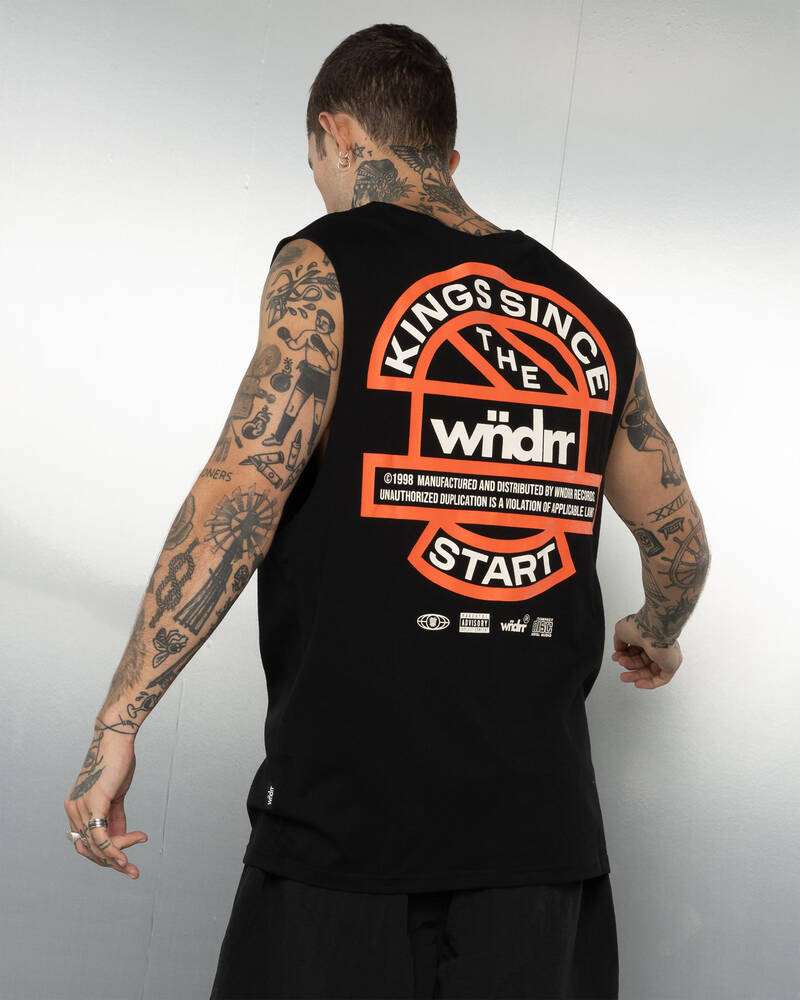 Wndrr High Sign Muscle Tank for Mens