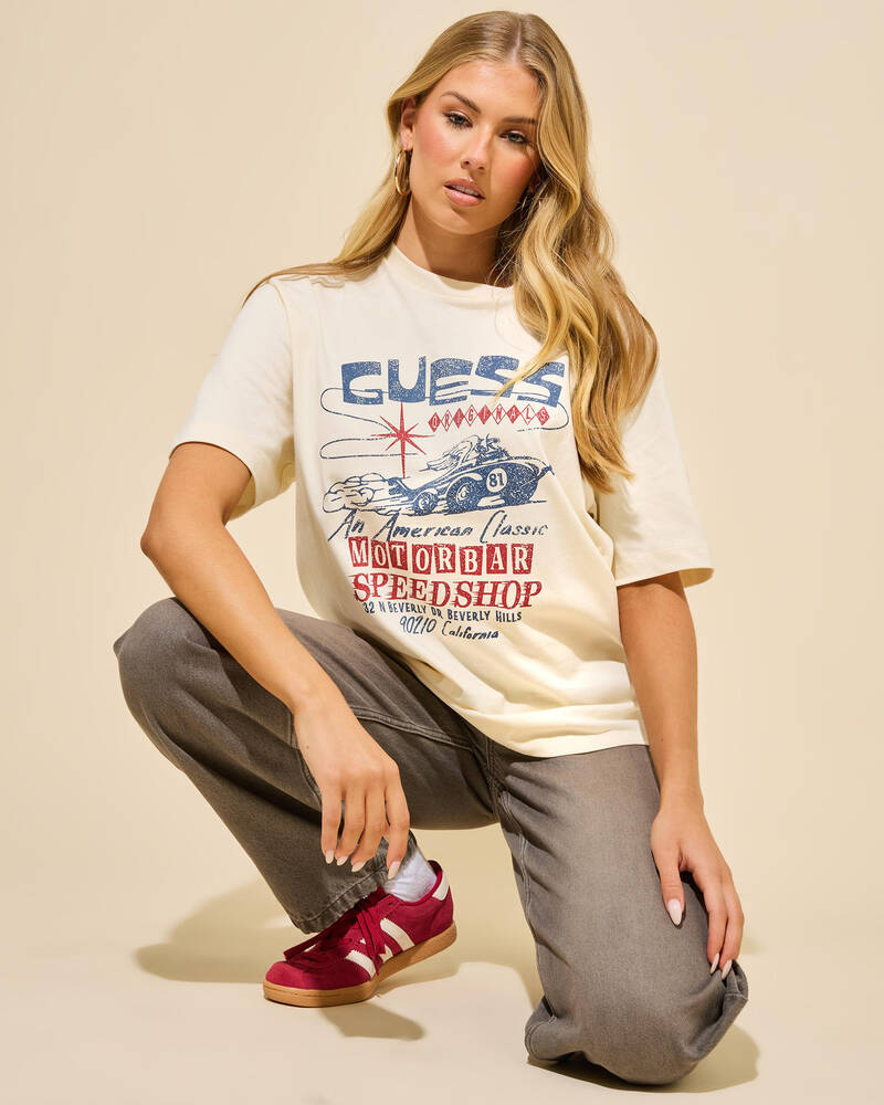 GUESS Go Printed Muscle T-Shirt for Womens