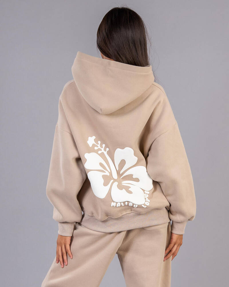 Malibu Lounge Girls&rsquo; Hibiscus Hoodie for Womens