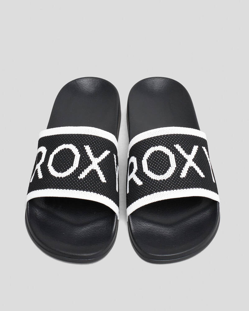 Roxy Womens Roxy Slippy Knit Slide Sandals for Womens