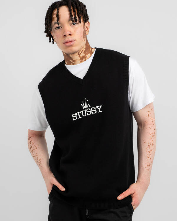 Stussy Glamour Knit Vest for Mens