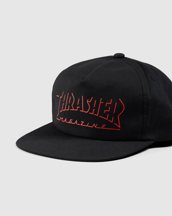 Thrasher Shadow Mag Logo Snapback Cap for Mens