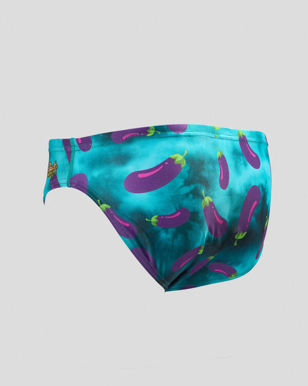 Sack Hammock Eggplant Swim Briefs for Mens