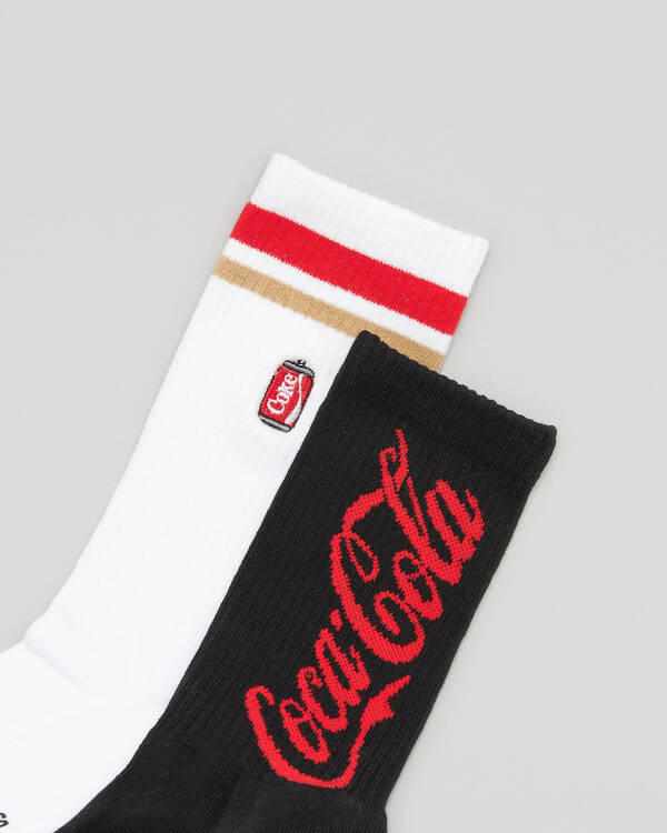 FOOT-IES Coke Can Sneaker Socks 2 Pack for Mens