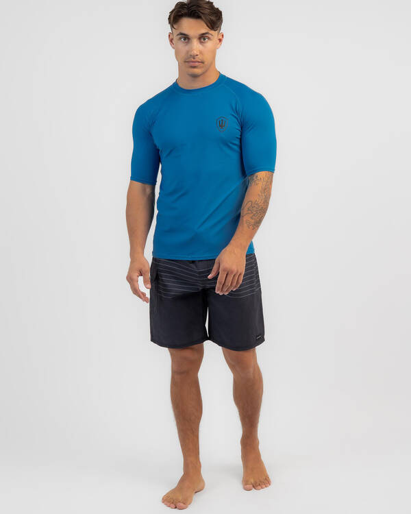 Far King Relaxed Fit Short Sleeve Rash Vest for Mens