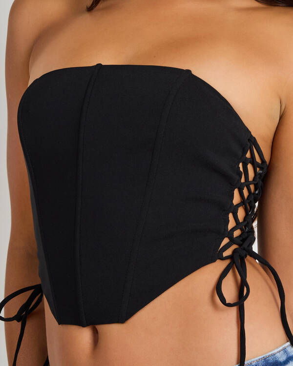 Ava And Ever Jessie Lace Up Corset Top for Womens
