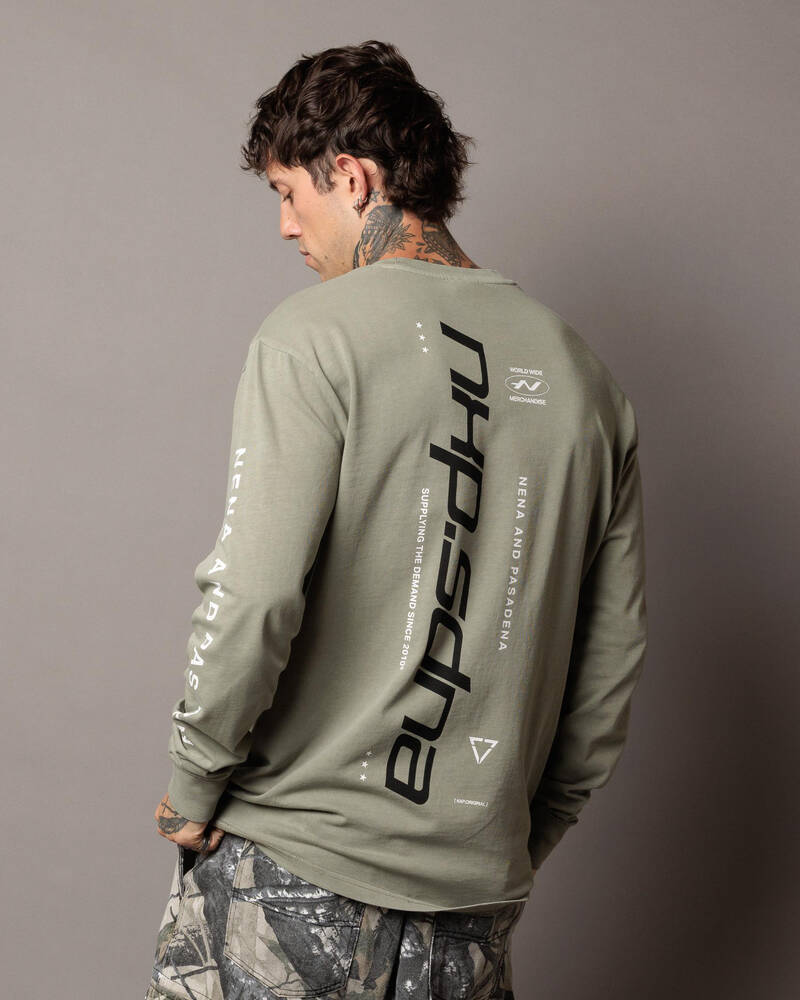 Nena & Pasadena Sector Relaxed Long Sleeve T-Shirt for Mens