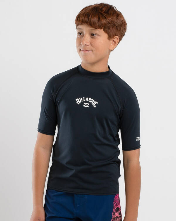 Billabong Boys' All Day Arch Short Sleeve Rash Vest for Mens