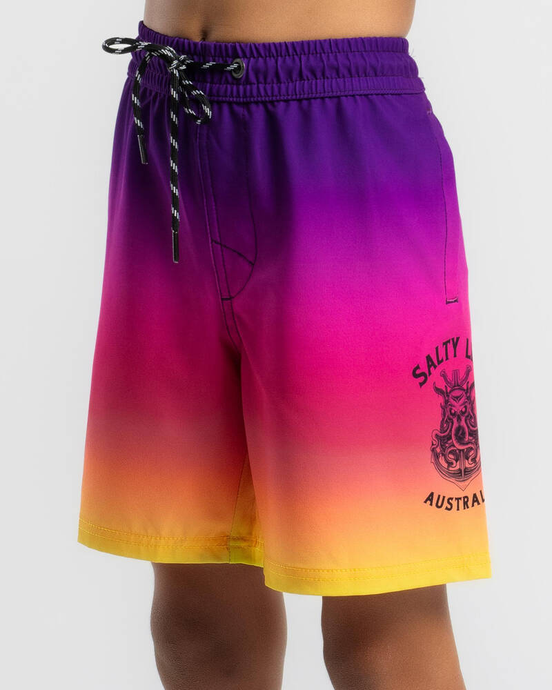 Salty Life Boys' Meld Elastic Waist Shorts for Mens
