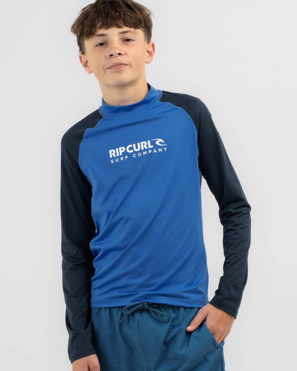 Rip Curl Boys' Shock Long Sleeve Rash Vest for Mens