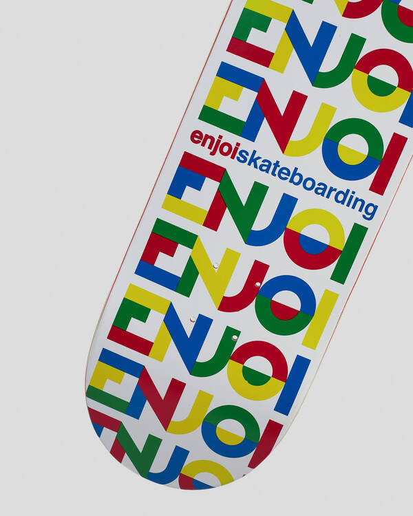 Enjoi All Caps Skateboard Deck for Unisex