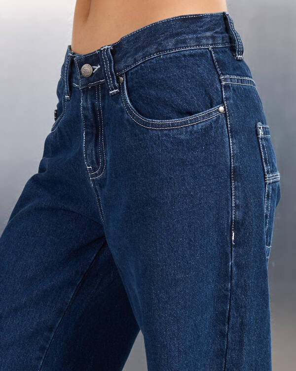 Rusty Wendy Wide Low Jeans for Womens