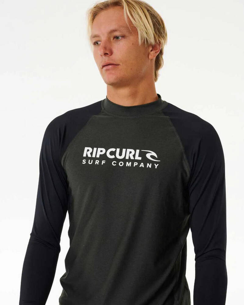 Rip Curl Shock UPF Long Sleeve Rash Vest for Mens