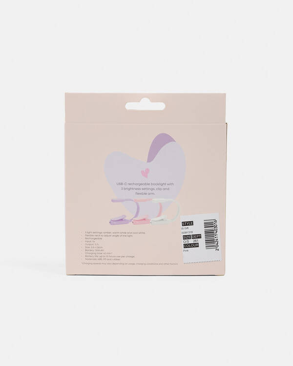 IS Gift Flexi Clip On Rechargeable Book Light for Womens