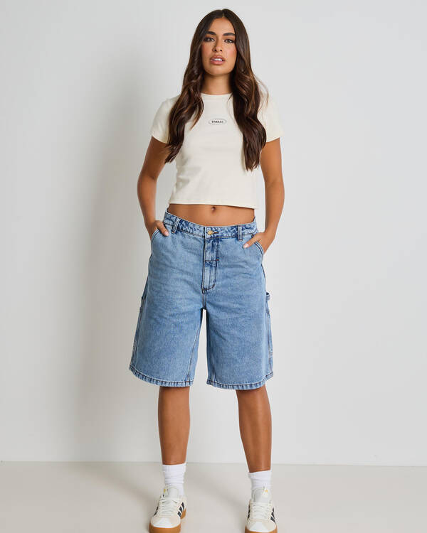 Thrills Slouch Carpenter Shorts for Womens