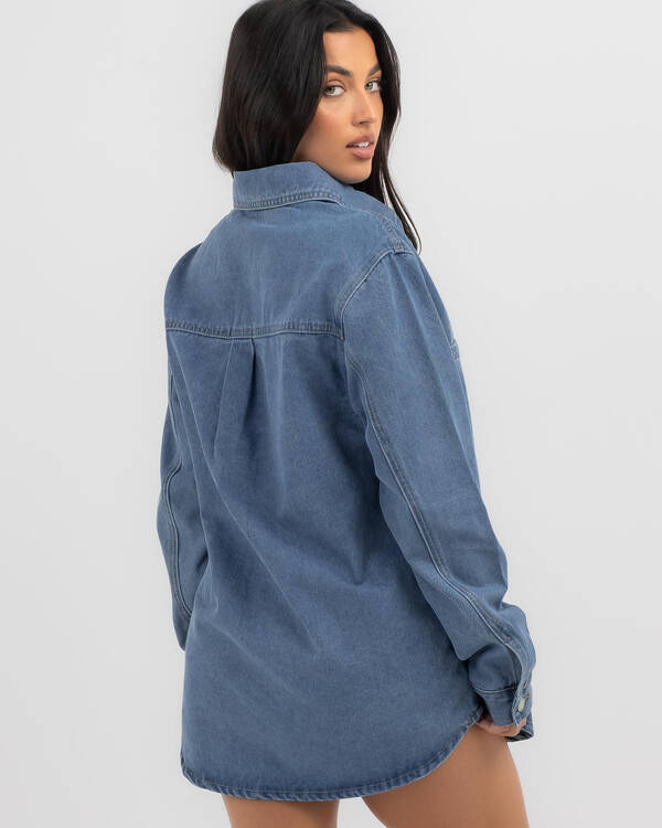 Country Denim Georgie Shacket for Womens