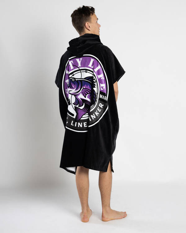 Salty Life Hooked V2 Hooded Towel for Mens