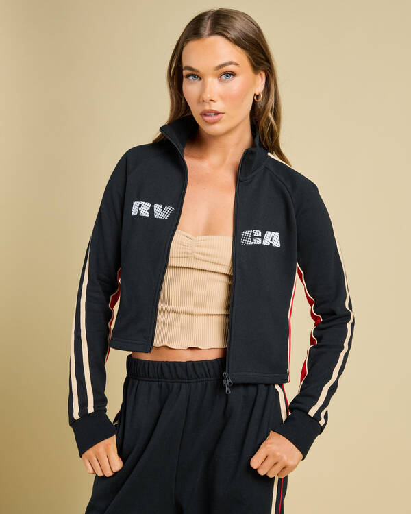 RVCA VA Track Zip Through Sweatshirt for Womens