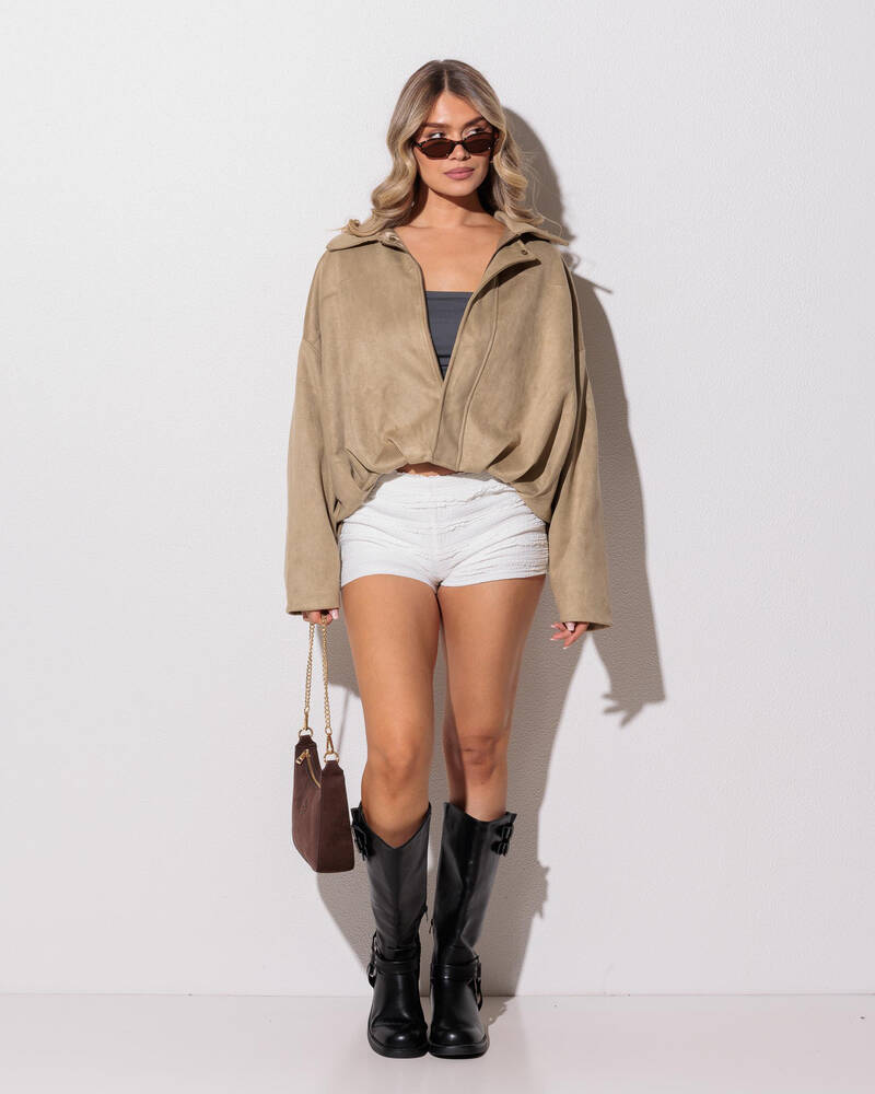 Ava And Ever London Faux Suede Jacket for Womens