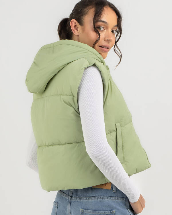 Ava And Ever Icy Hooded Puffer Vest for Womens
