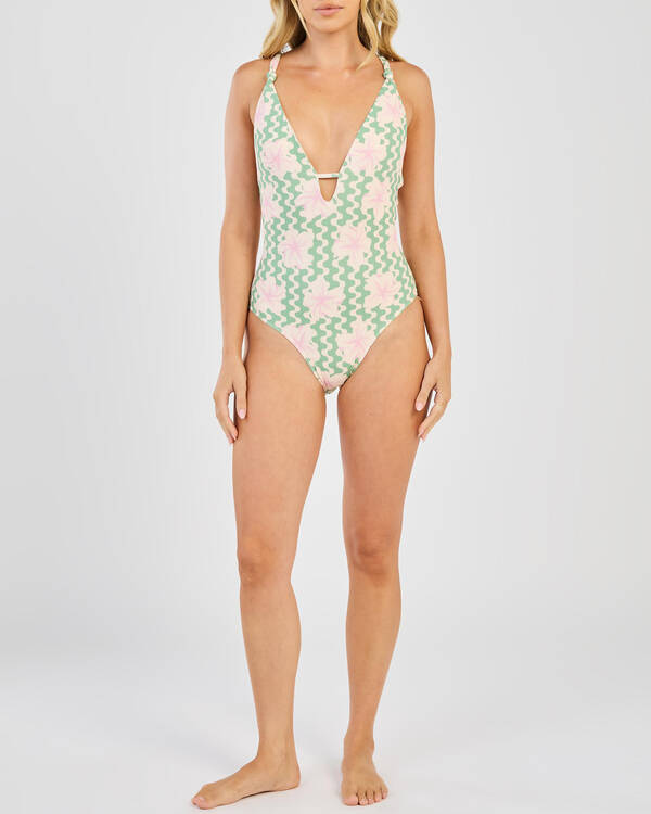 Roxy Hibiscus Daze One Piece Swimsuit for Womens