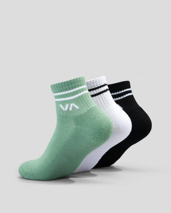 RVCA Women's VA Mini Crew Sock Pack for Womens