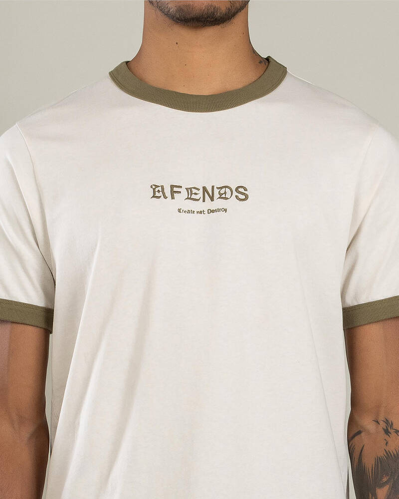 Afends Mix Up Recycled Ringer T-Shirt for Mens