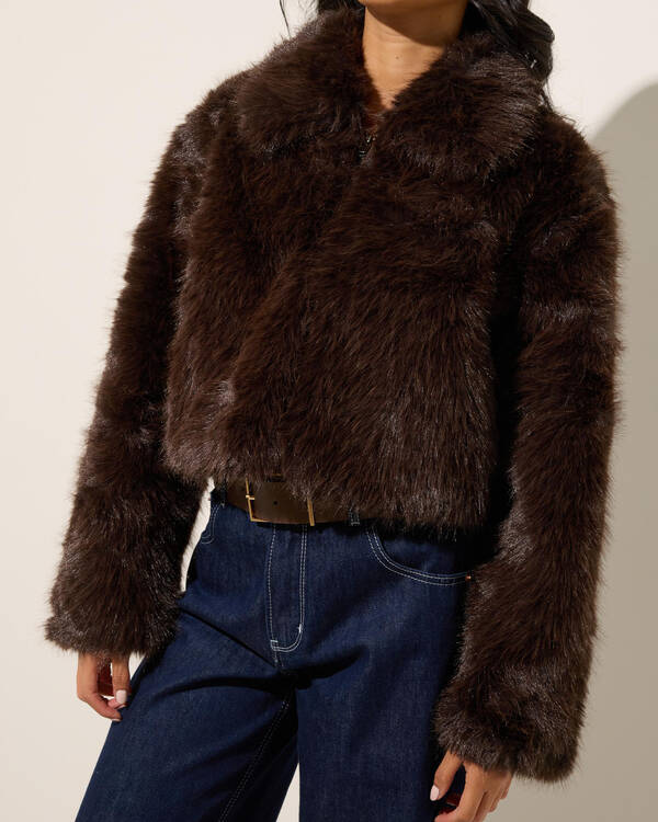 Ava And Ever Florence Faux Fur Jacket for Womens