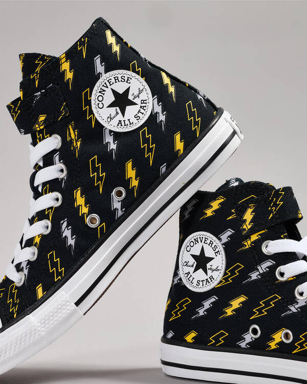 Converse Junior Boys' Chuck Taylor All Star Electric Bolt Easy-On Shoes for Mens