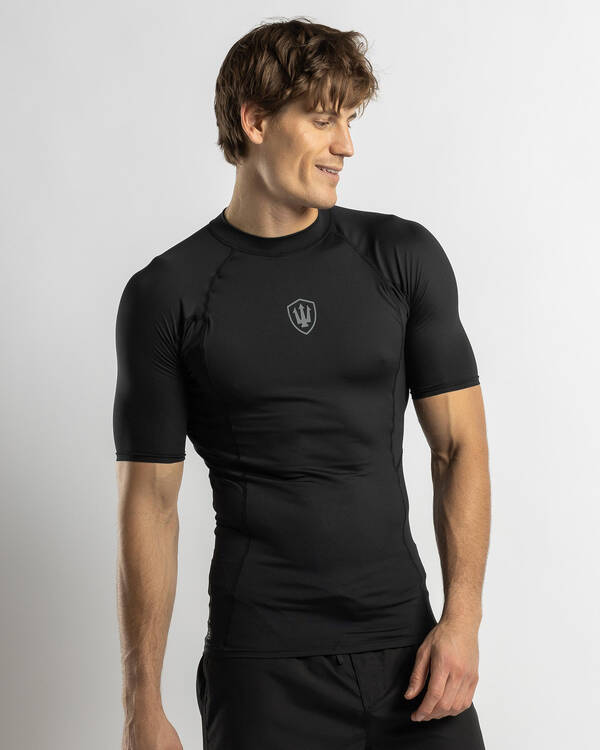 Far King Fitted Short Sleeve Rash Vest for Mens